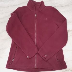 North Face Maroon Fleece Sweatshirt